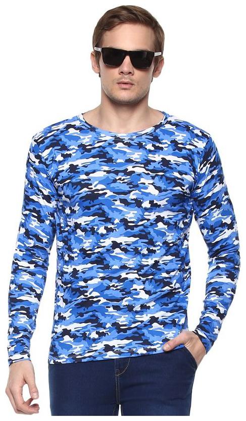 

Urbano Fashion Men Blue Slim fit Cotton Round neck T-Shirt - Pack Of 1