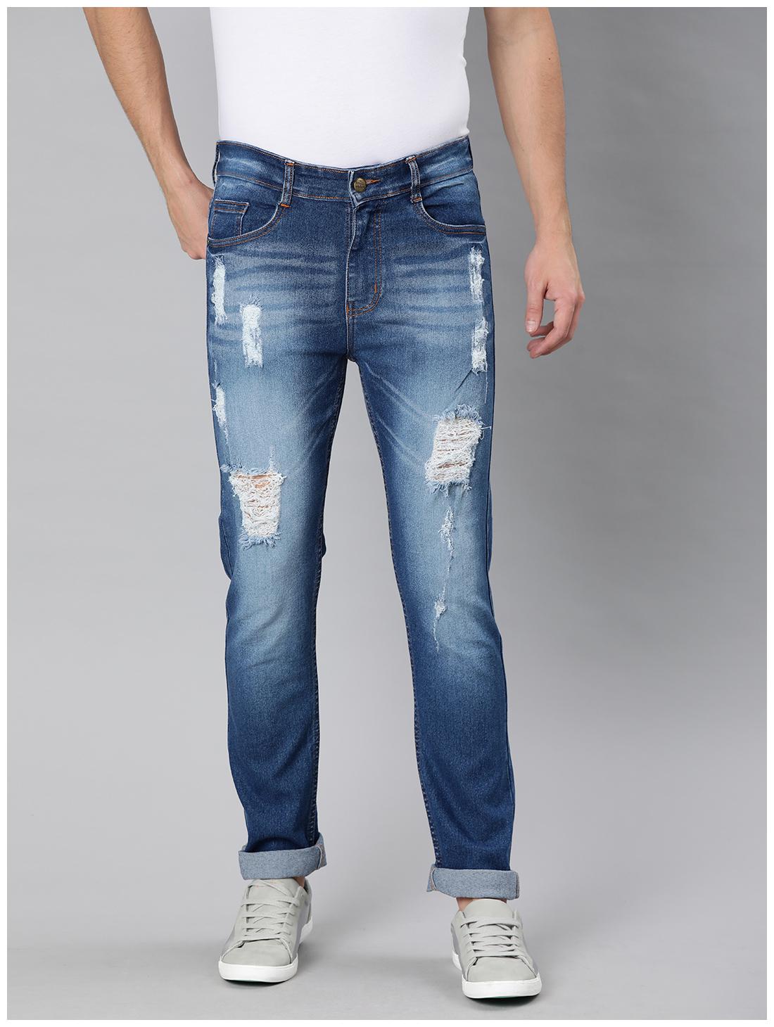 

Urbano Fashion Men Blue Slim Fit Jeans