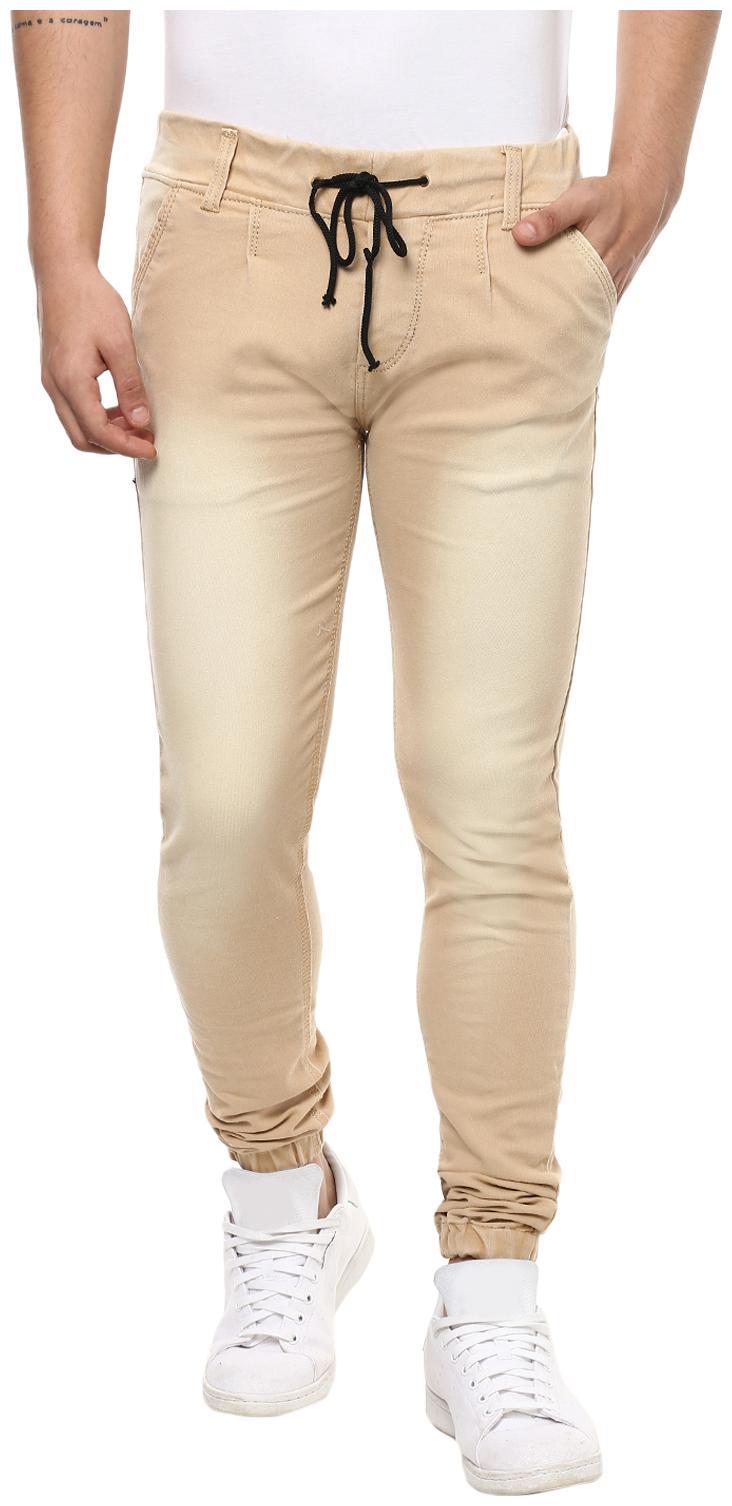 

Urbano Fashion Men Beige Slim Fit Jeans