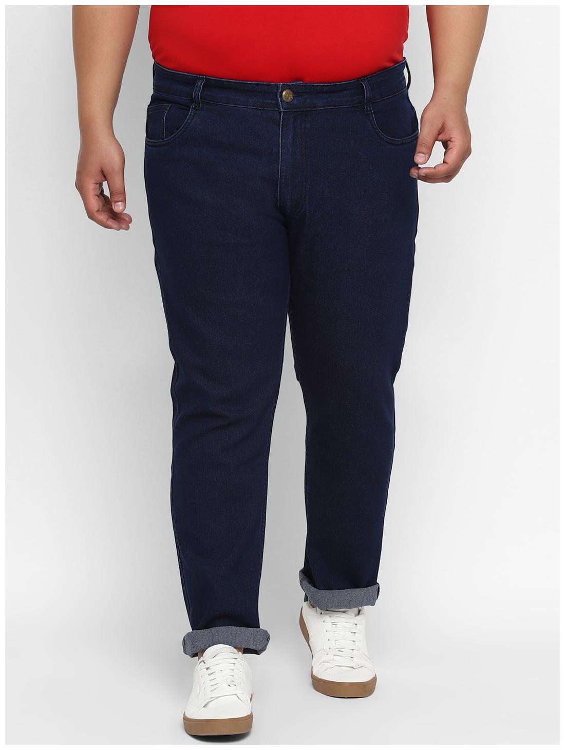 

Urbano Plus Men Navy Blue Regular Fit Jeans