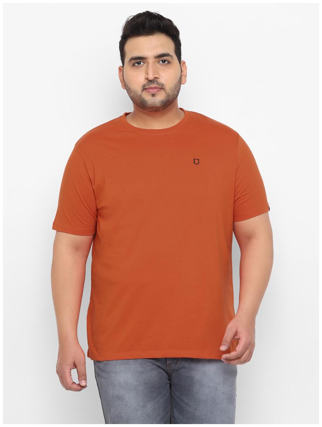 

Urbano Plus Men Orange Regular fit Cotton Round neck T-Shirt - Pack Of 1