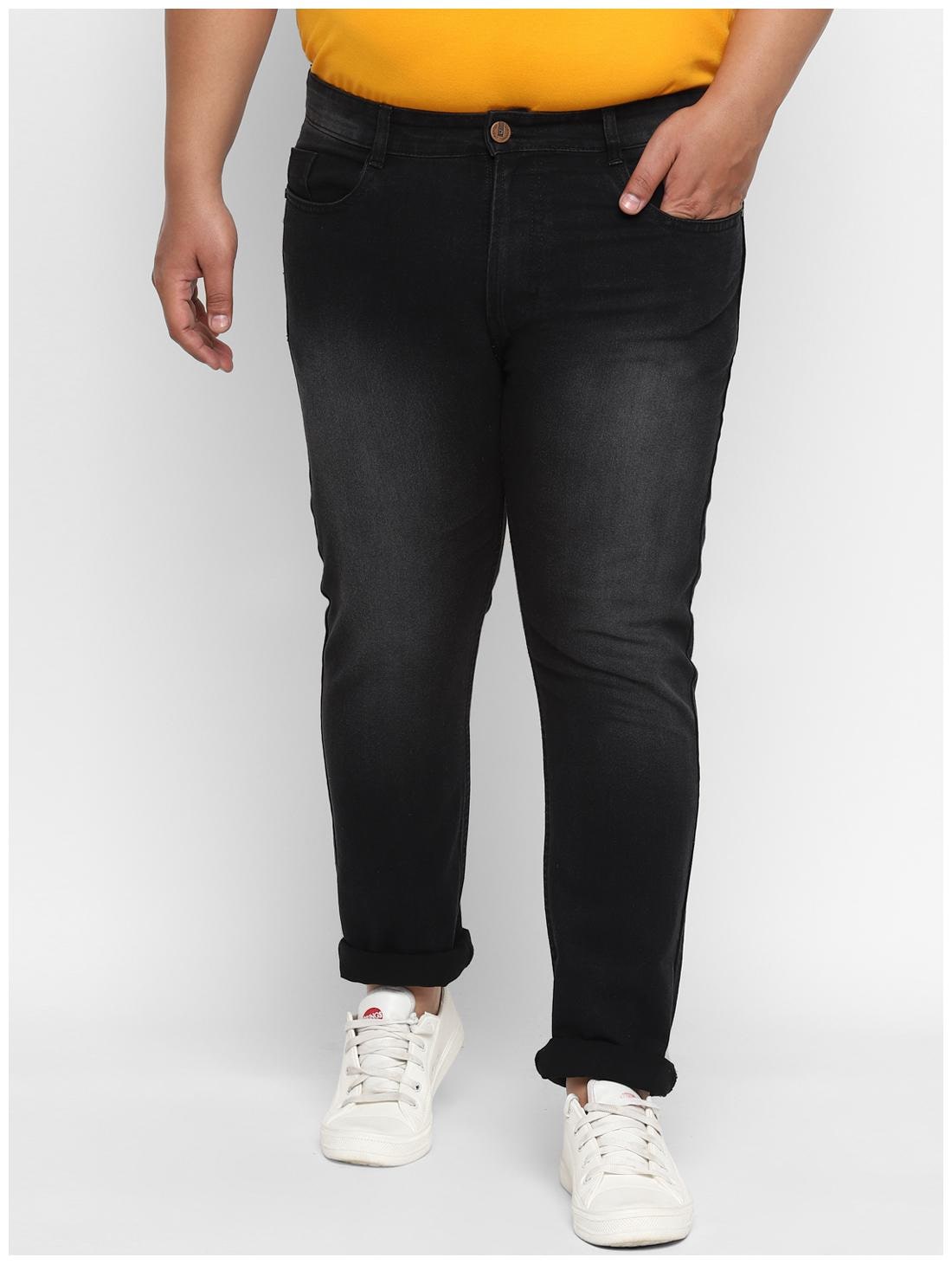 

Urbano Plus Men Black Regular Fit Jeans