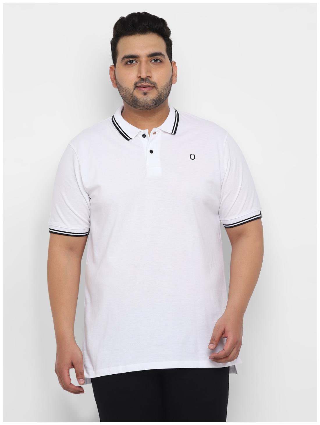 

Urbano Plus Men White Regular fit Cotton Polo collar T-Shirt - Pack Of 1