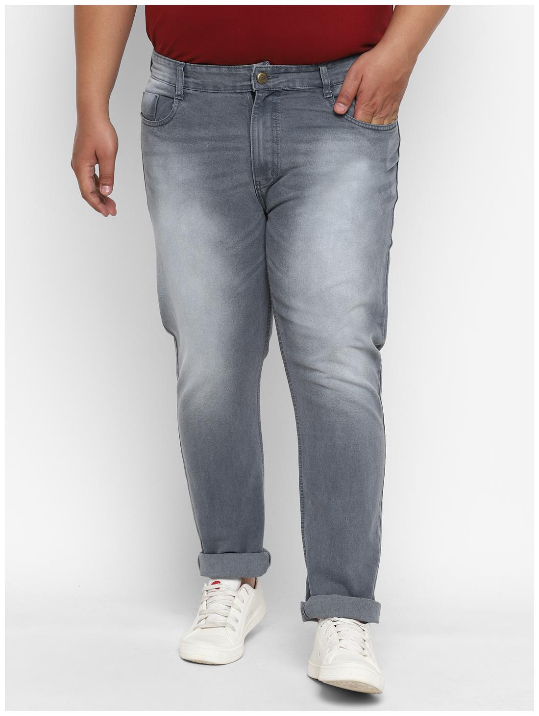

Urbano Plus Men Grey Regular Fit Jeans