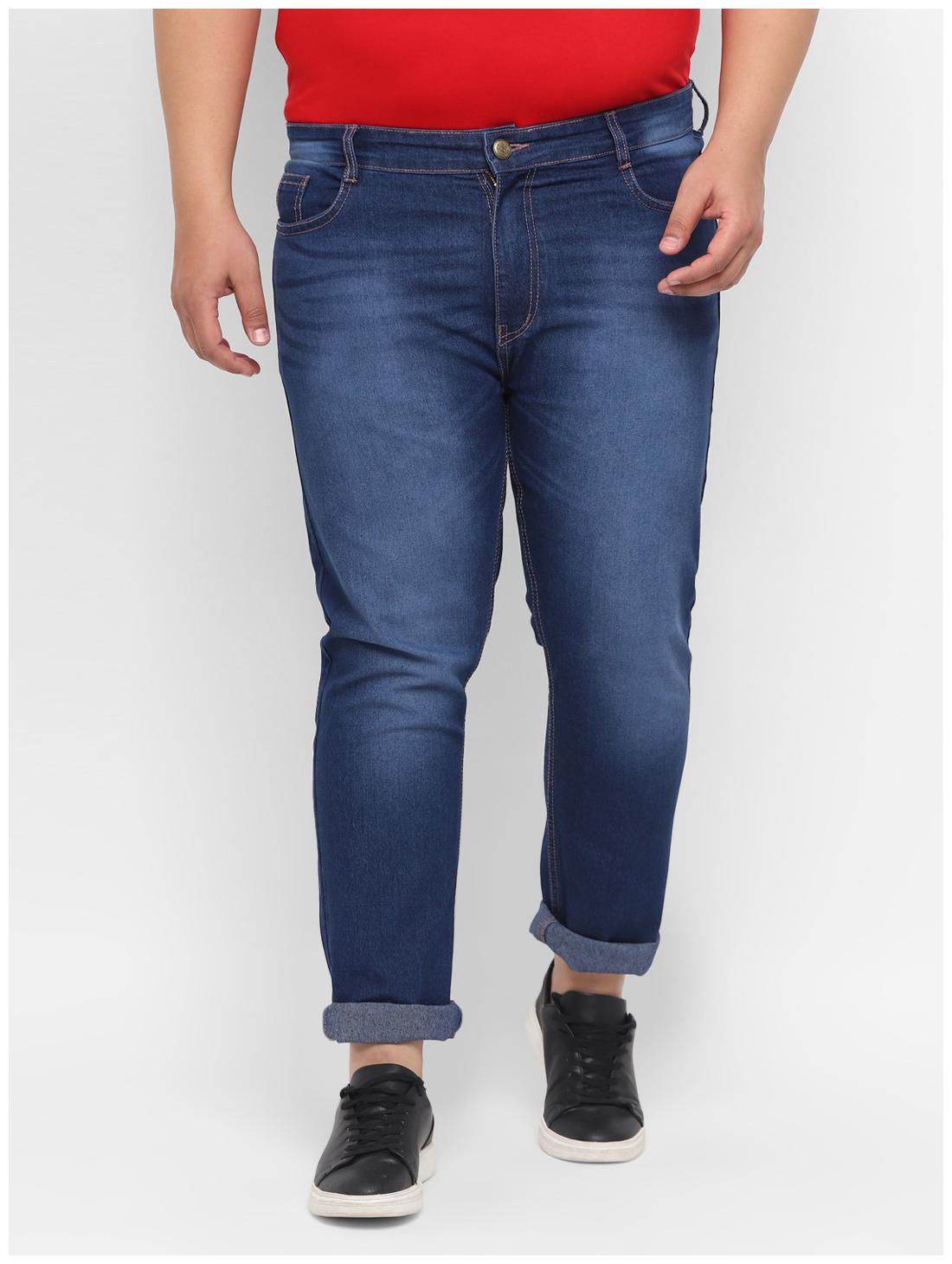 

Urbano Plus Men Navy Blue Regular Fit Jeans
