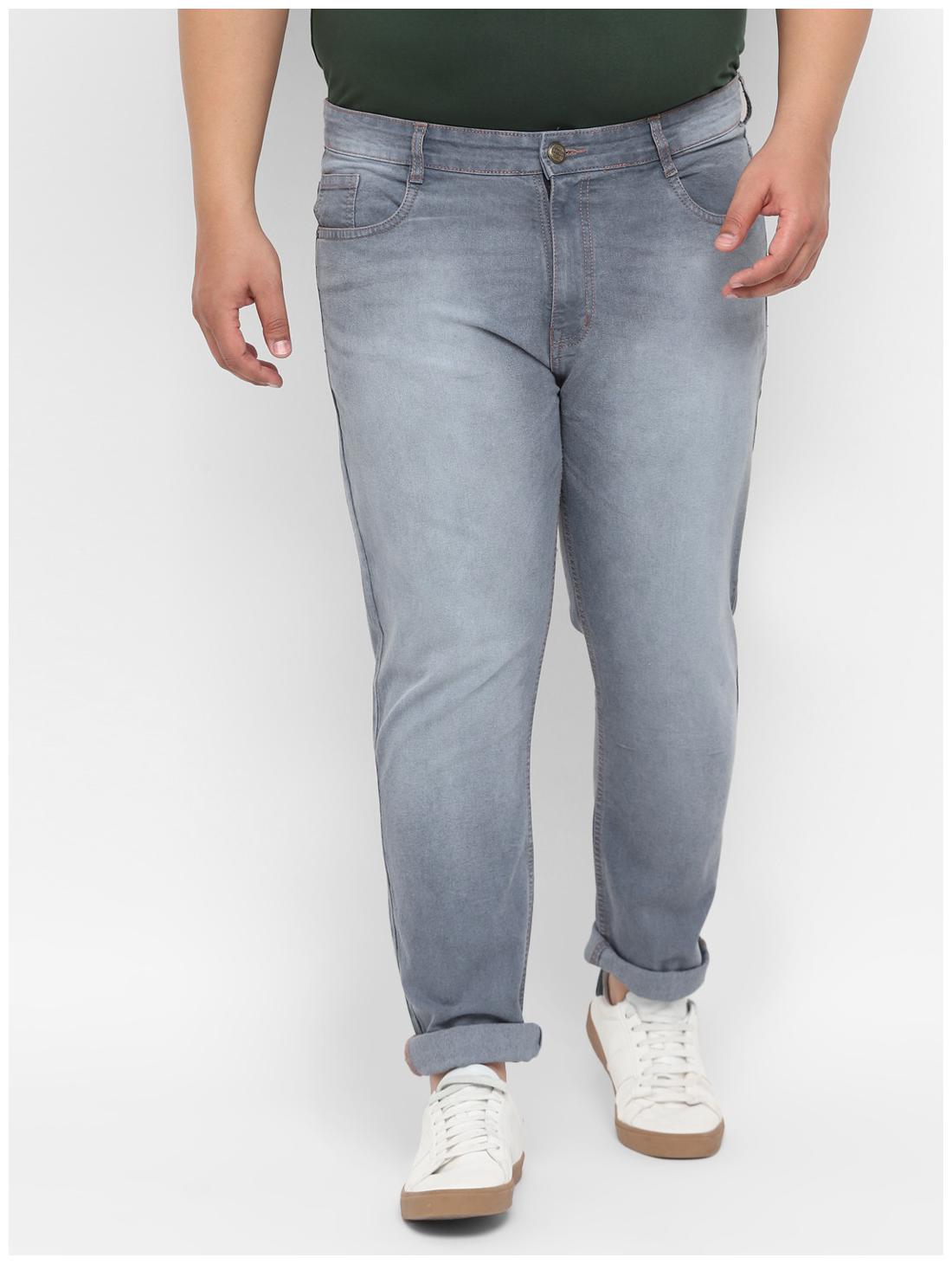 

Urbano Plus Men Grey Regular Fit Jeans