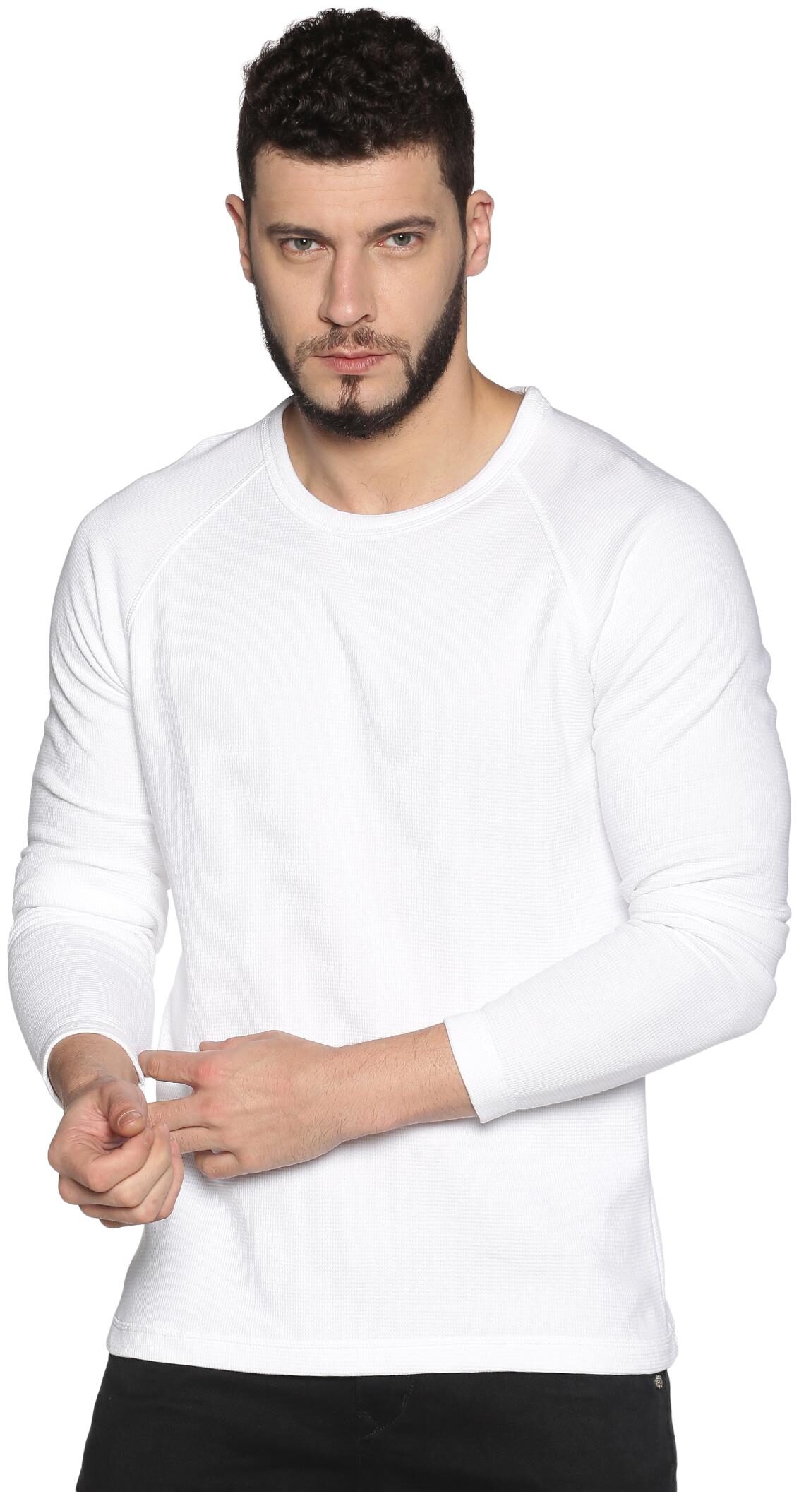 

Urgear Men White Round neck Sweatshirt