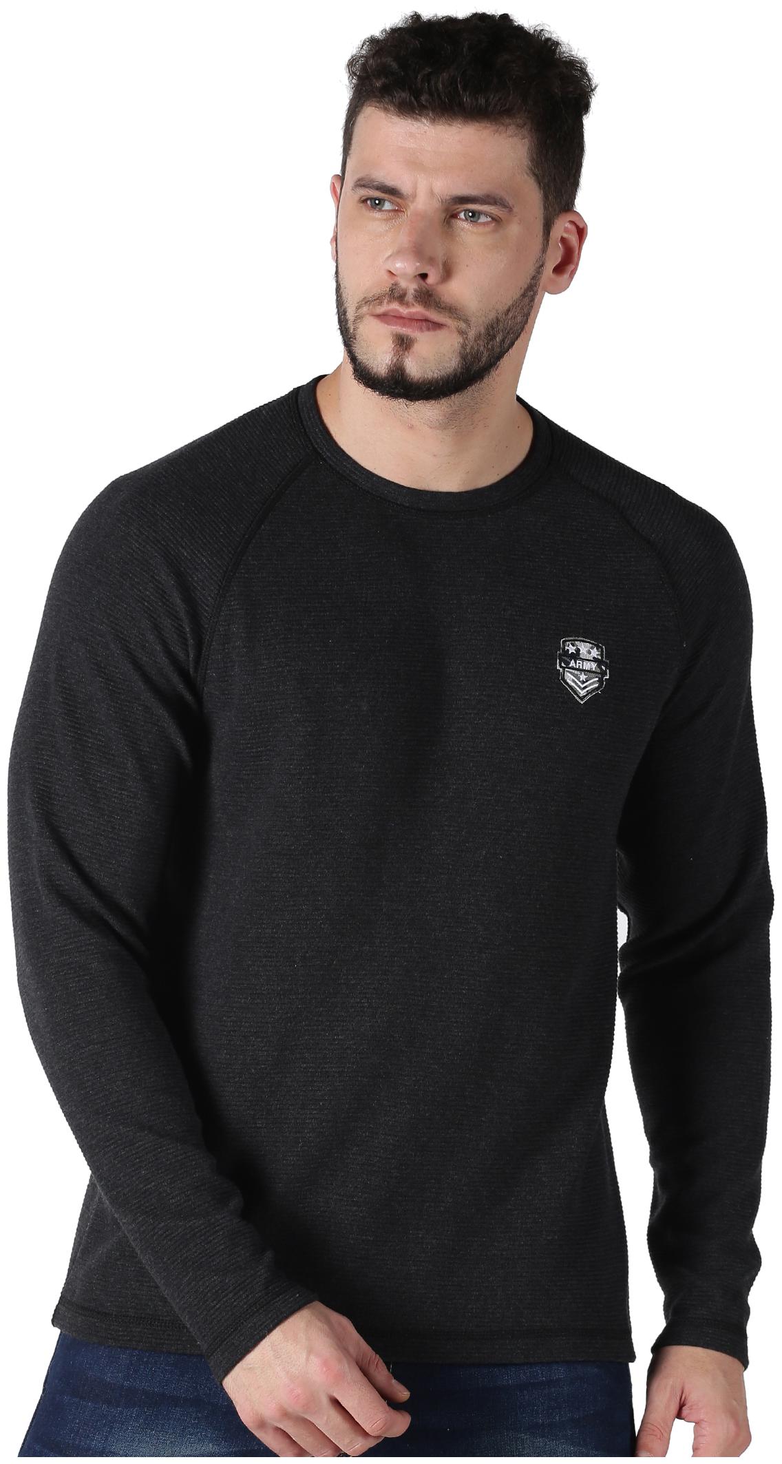 

Urgear Men Black Round neck Sweatshirt