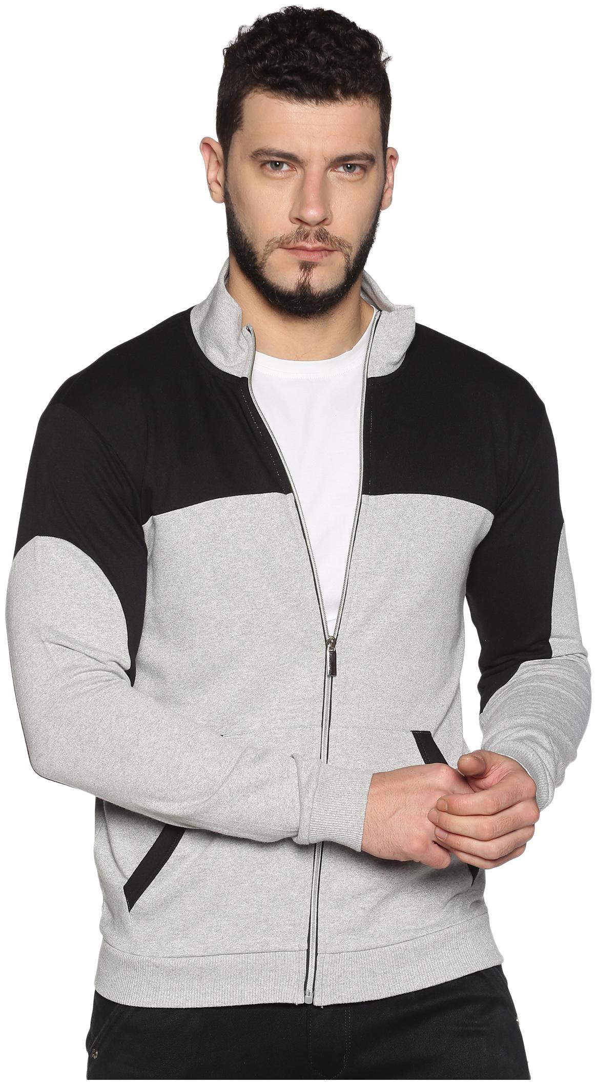 

Urgear Men Grey High neck Sweatshirt