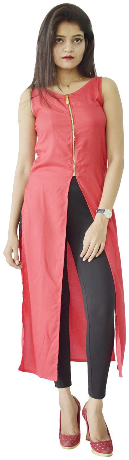 

Rajkumari dress up like a princess Women Solid Regular top - Red