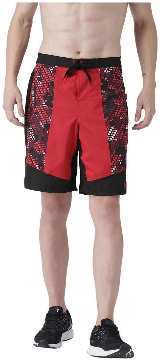 

USI UNIVERSAL Contra Black And Red Camo Shorts