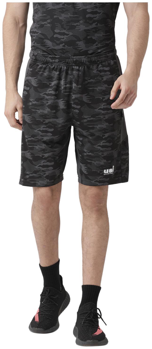 

USI Universal Men Polyester Shorts Black color