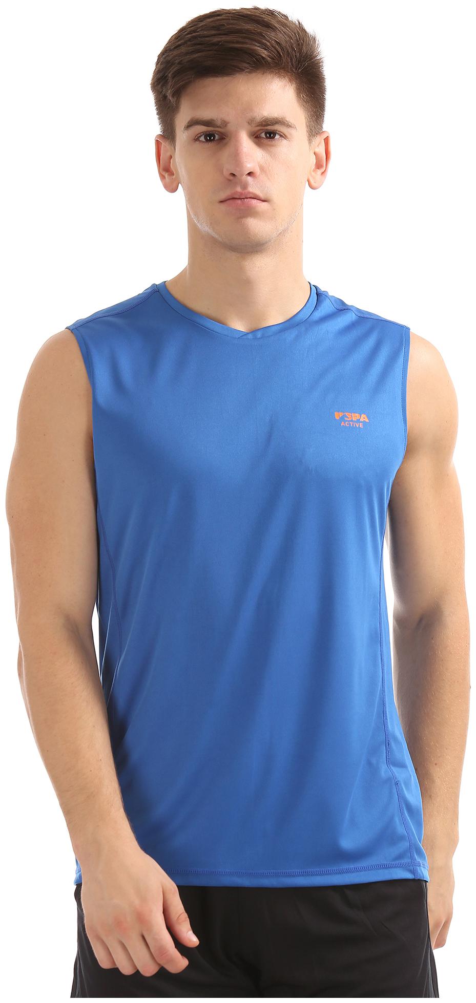 

U S Polo Assn Men Blue Regular fit Polyester Round neck T-Shirt - Pack Of 1