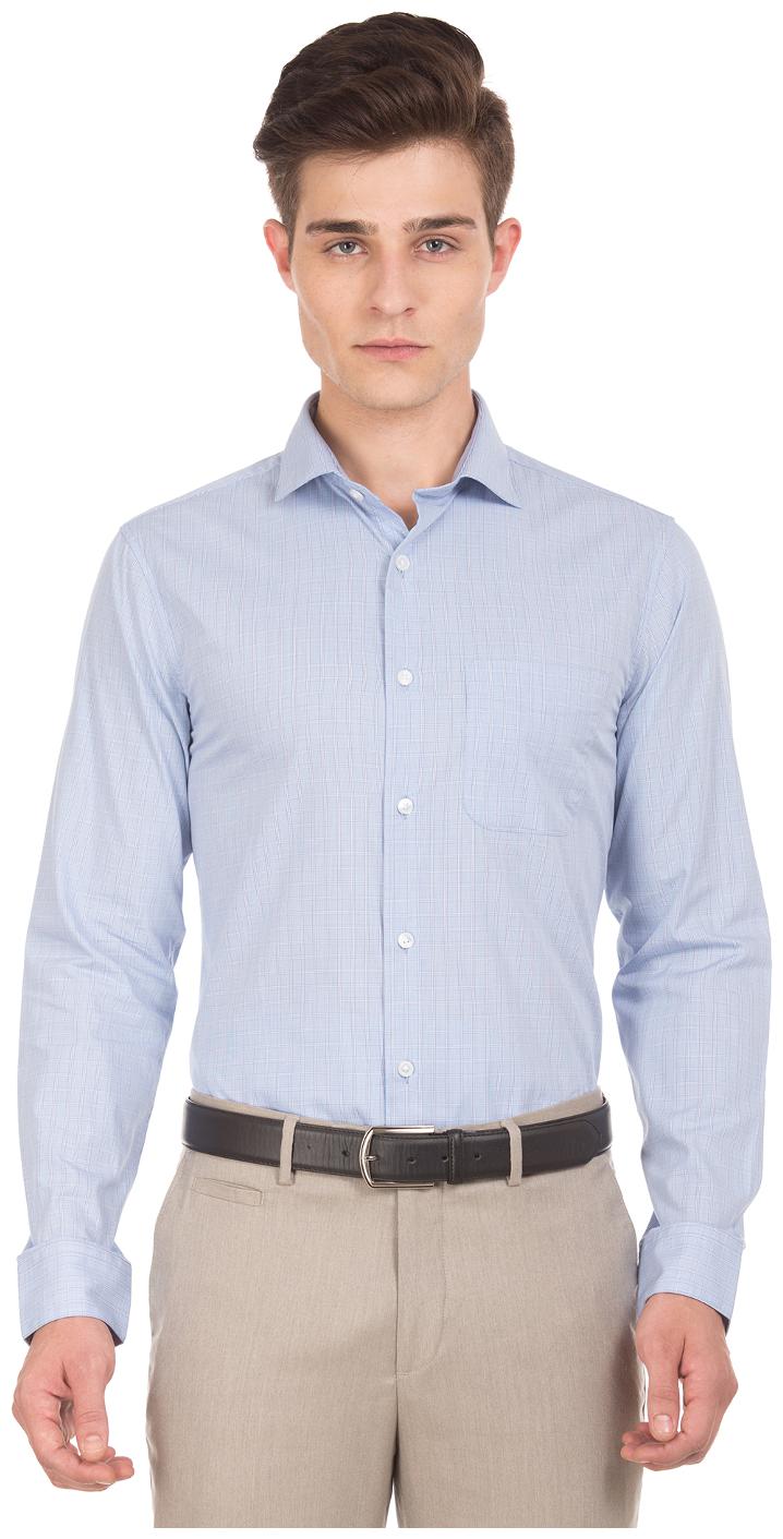

U S Polo Assn Men Regular fit Formal Shirt - Blue