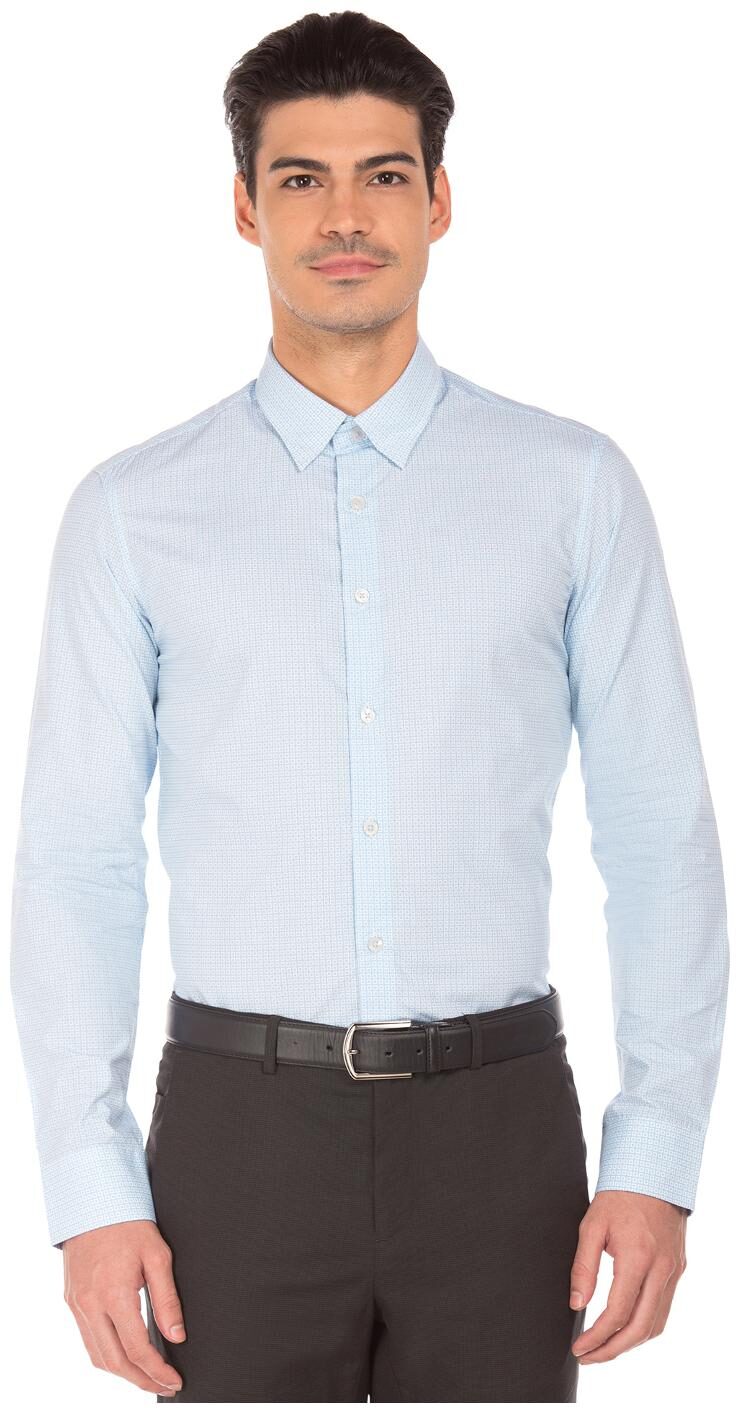

U S Polo Assn Men Slim fit Formal Shirt - Blue