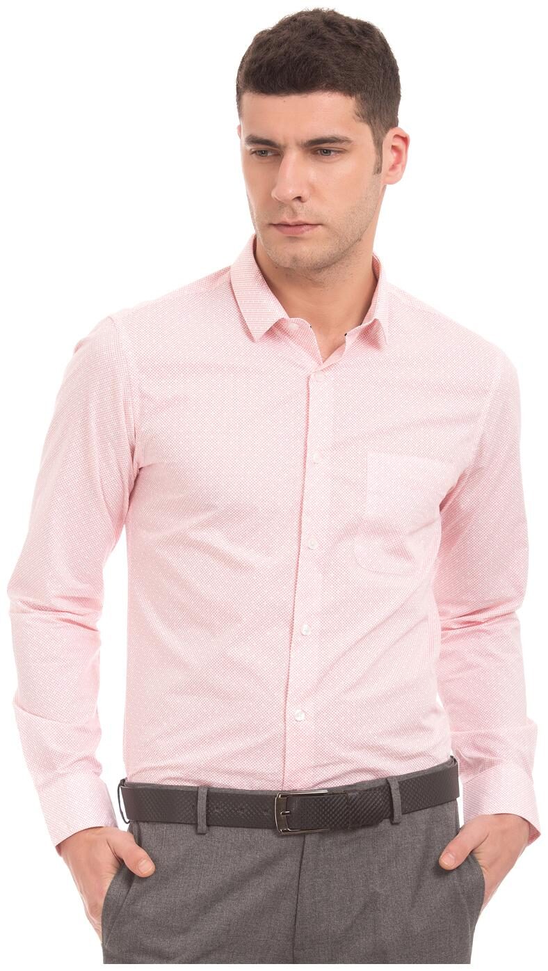 

U S Polo Assn Men Slim fit Formal Shirt - Pink
