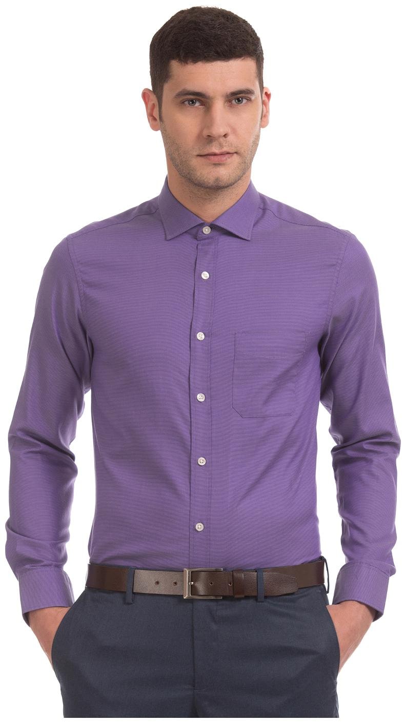 

U S Polo Assn Men Slim fit Formal Shirt - Purple