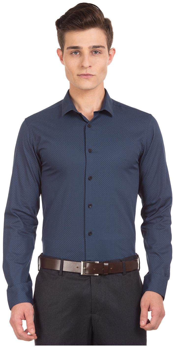 

U S Polo Assn Men Slim fit Formal Shirt - Blue
