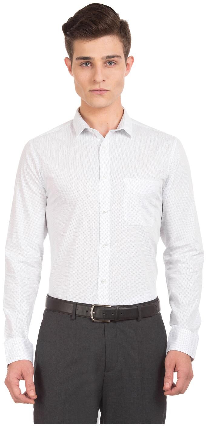 

U S Polo Assn Men Slim fit Formal Shirt - White