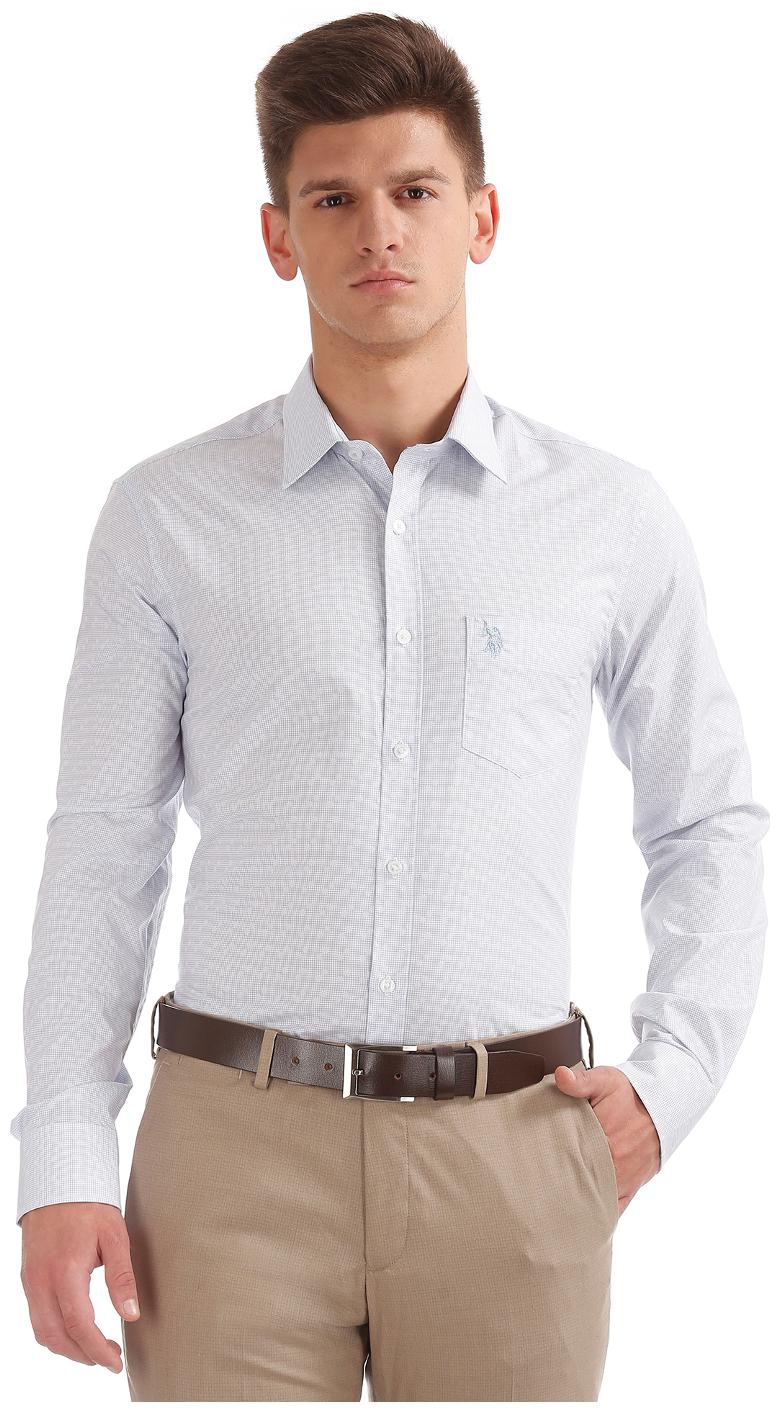

U S Polo Assn Men Regular fit Formal Shirt - White