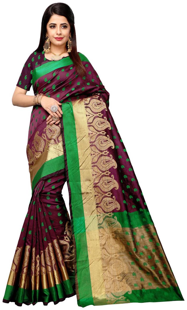 

vahni latest cotton silk saree