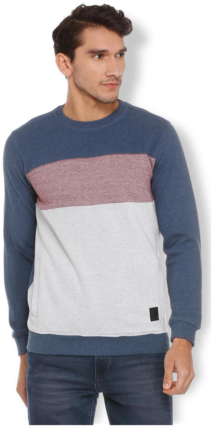 

Van Heusen Men Blue Round neck Sweatshirt