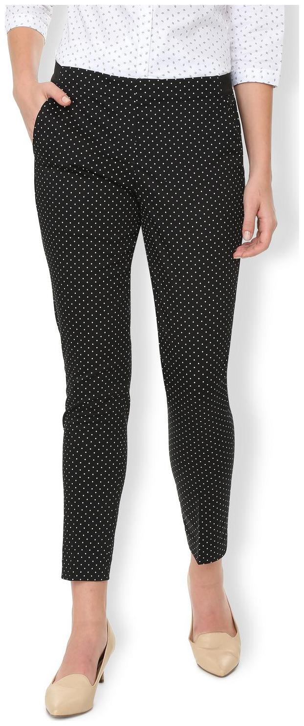 

Van Heusen Women Black Regular fit Regular trousers