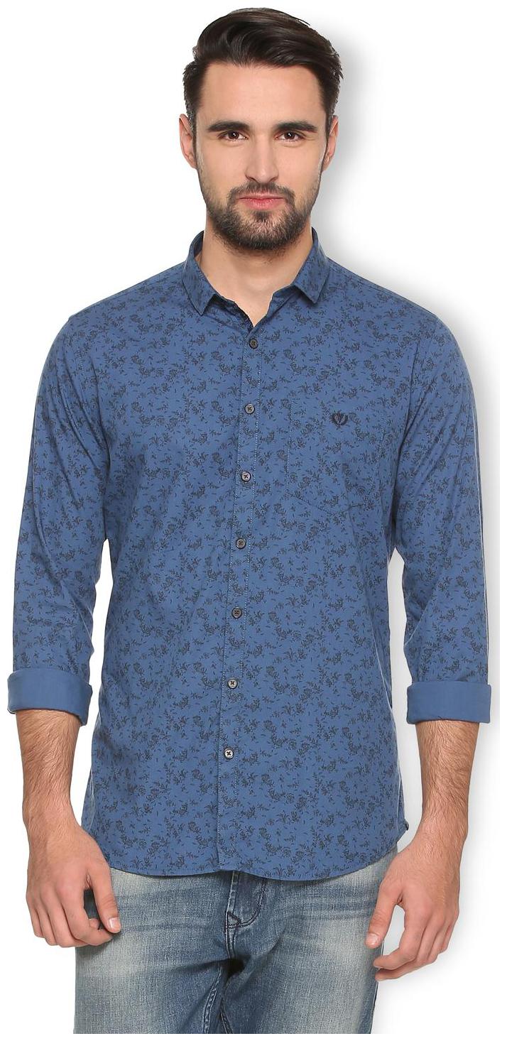 

Van Heusen Men Blue Floral Slim Fit Casual Shirt
