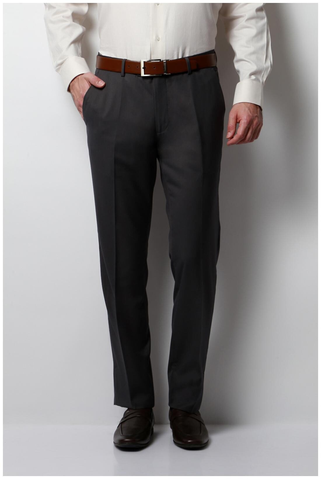 

Van Heusen Men Solid Regular Fit Formal Trouser - Black