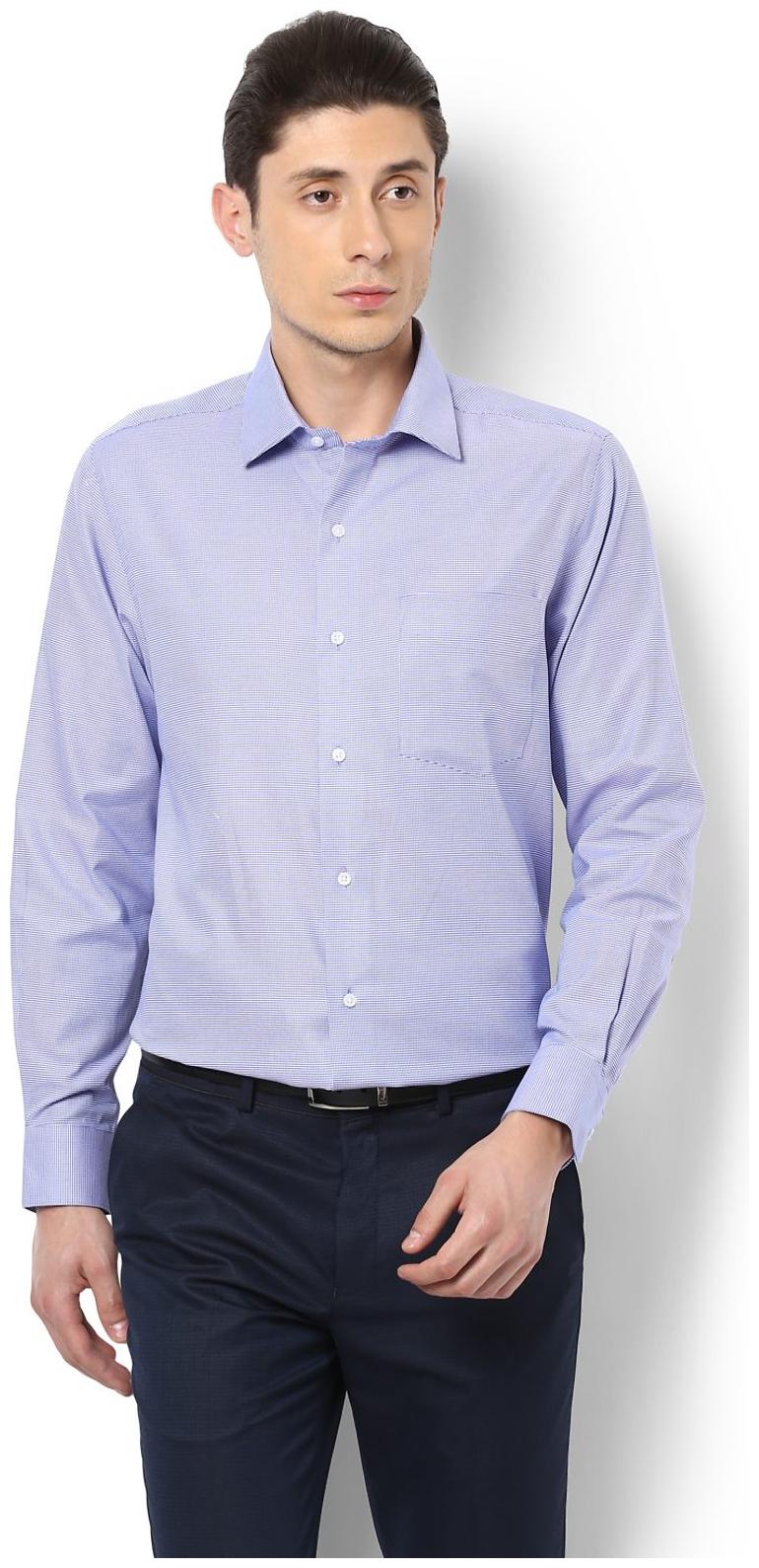 

Van Heusen Men Regular fit Formal Shirt - Blue