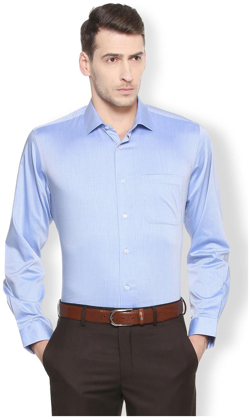 

Van Heusen Men Super slim fit Formal Shirt - Blue