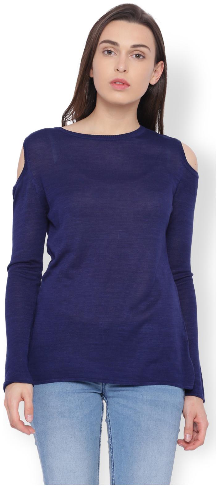

Van Heusen Women Geometric A-line top - Blue