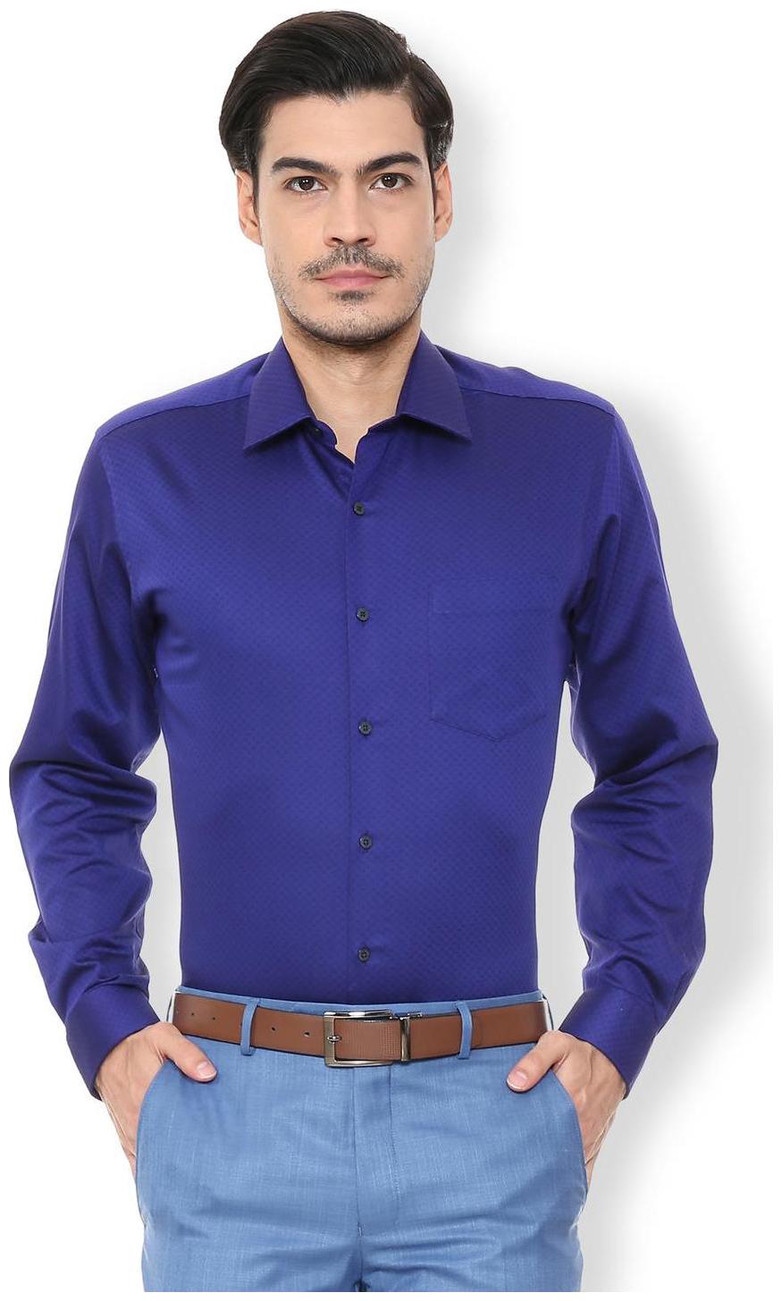 

Van Heusen Men Regular fit Formal Shirt - Blue