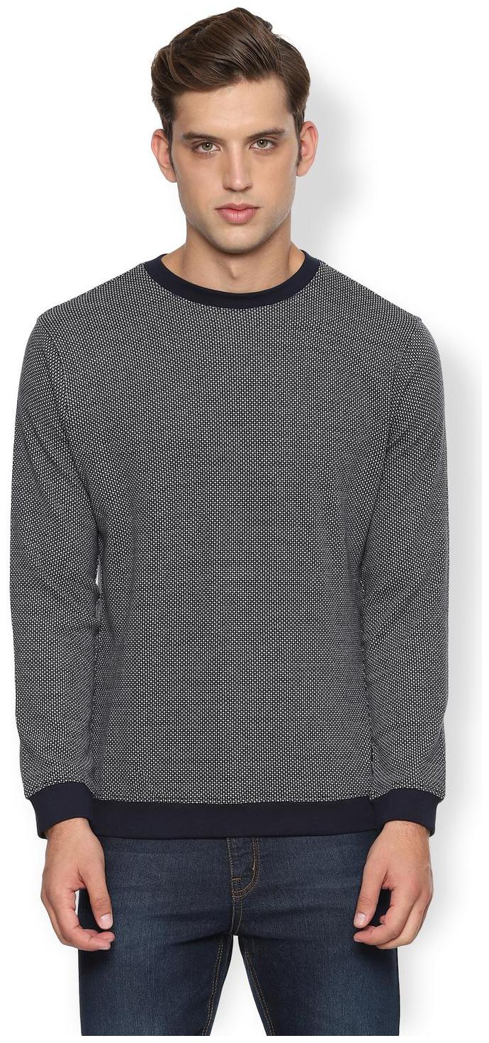 

Van Heusen Men Blue Round neck Sweatshirt