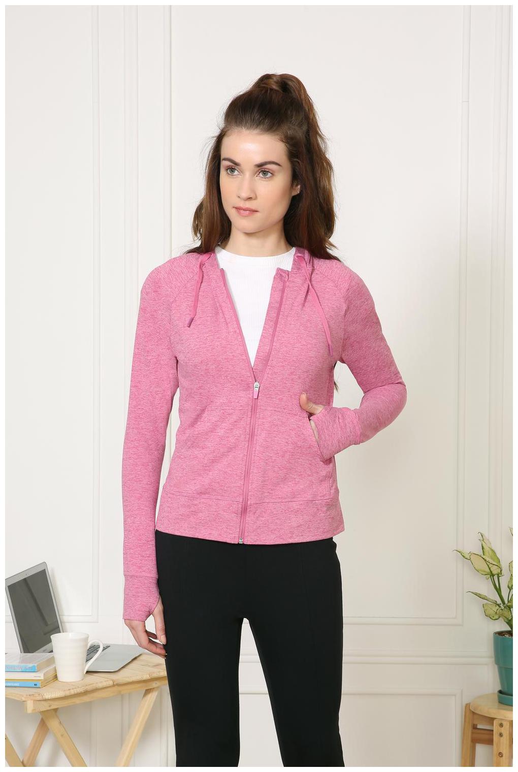 

Van Heusen Women Solid Hoodie - Pink