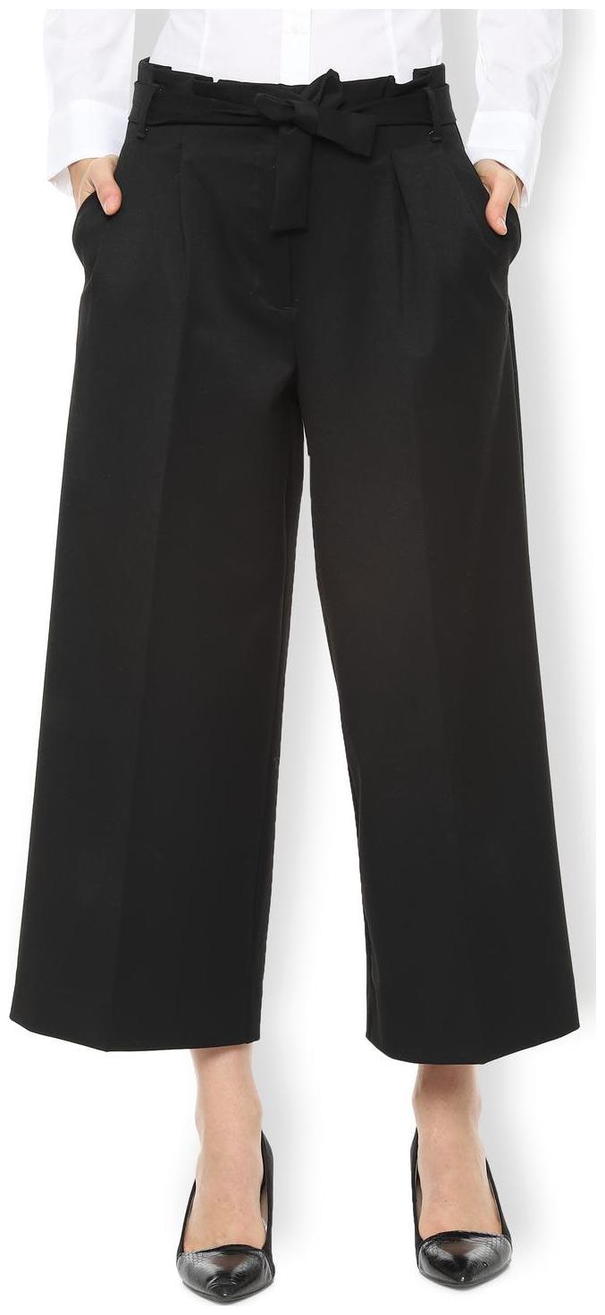 

Van Heusen Women Black Regular fit Regular trousers