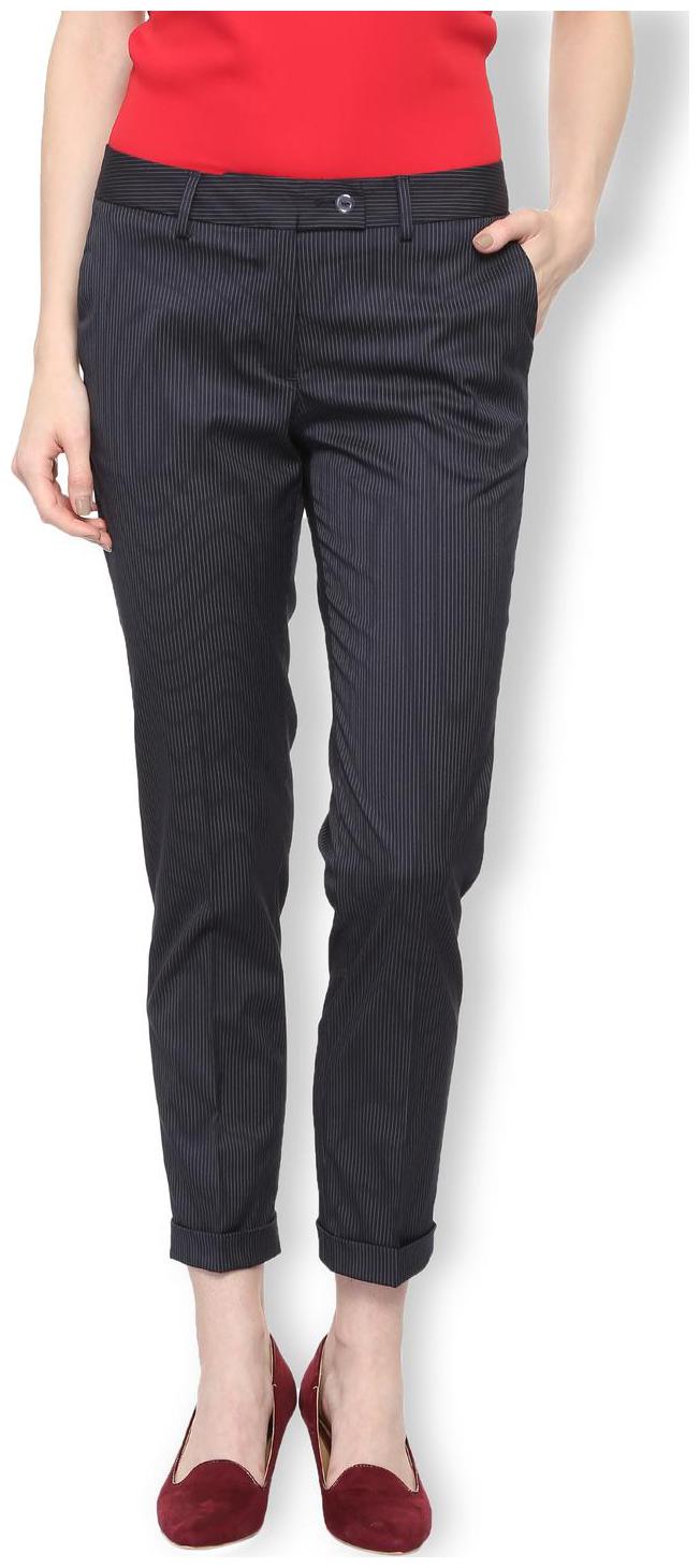 

Van Heusen Women Blue Regular fit Regular trousers