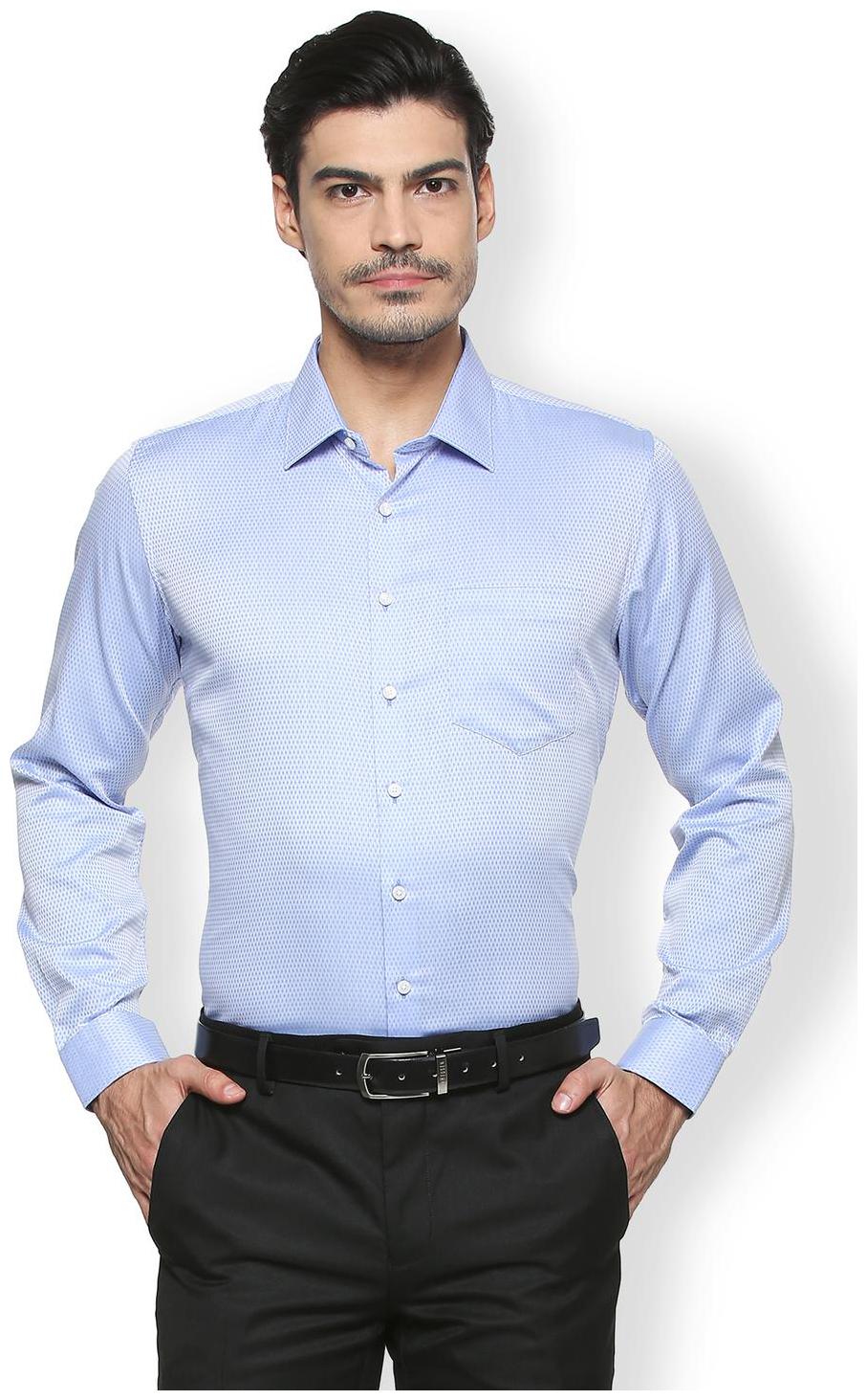 

Van Heusen Men Super slim fit Formal Shirt - Blue
