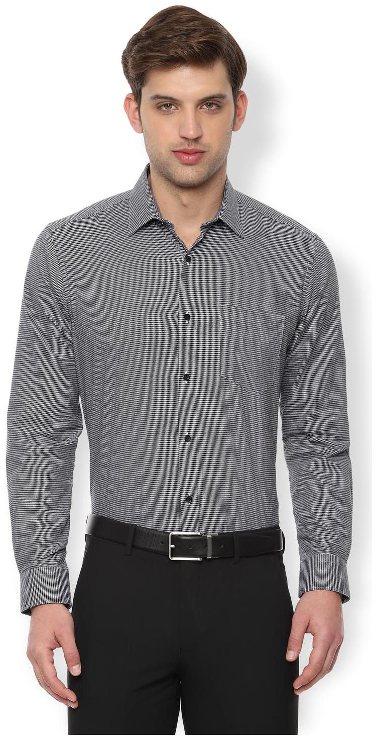 

Van Heusen Men Regular fit Formal Shirt - Black
