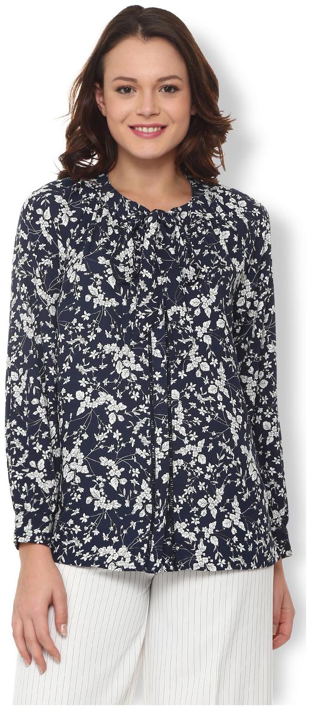 

Van Heusen Women Printed Regular top - Blue