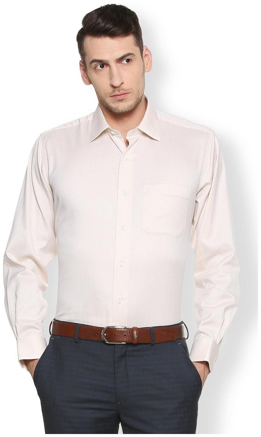 

Van Heusen Men Super slim fit Formal Shirt - Pink