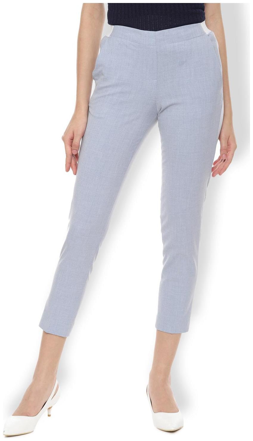 

Van Heusen Women Blue Regular fit Regular pants