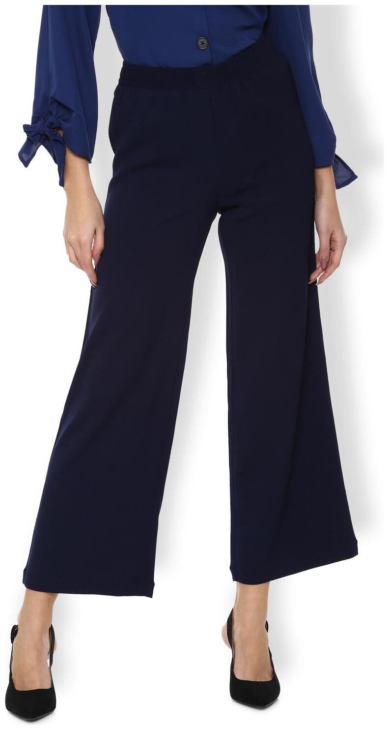 

Van Heusen Women Blue Regular fit Regular trousers