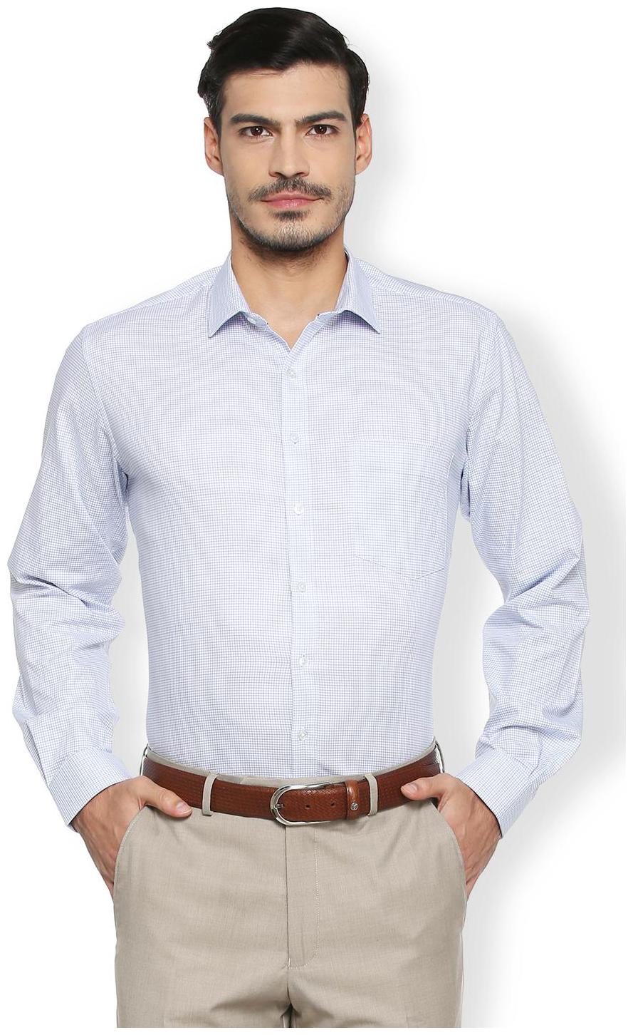 

Van Heusen Men Super slim fit Formal Shirt - Blue