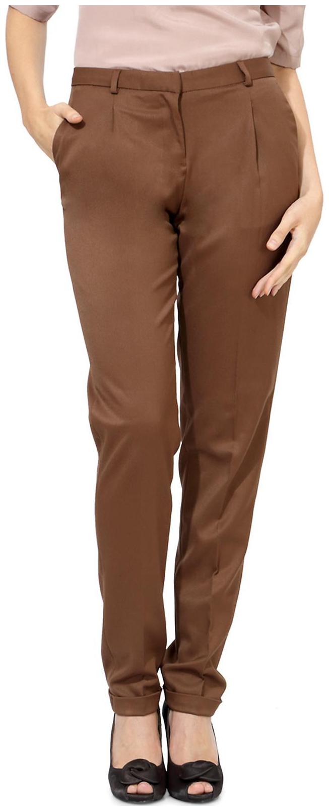 

Van Heusen Women Brown Slim fit Regular trousers