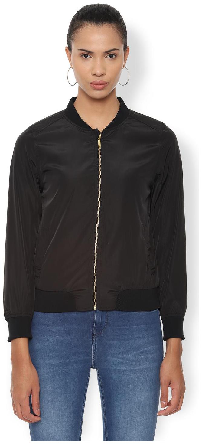 

Van Heusen Women Solid Regular Jacket - Black