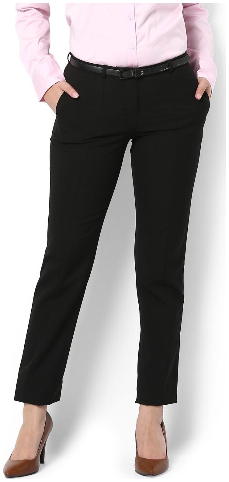 

Van Heusen Women Black Regular fit Bootcut pants