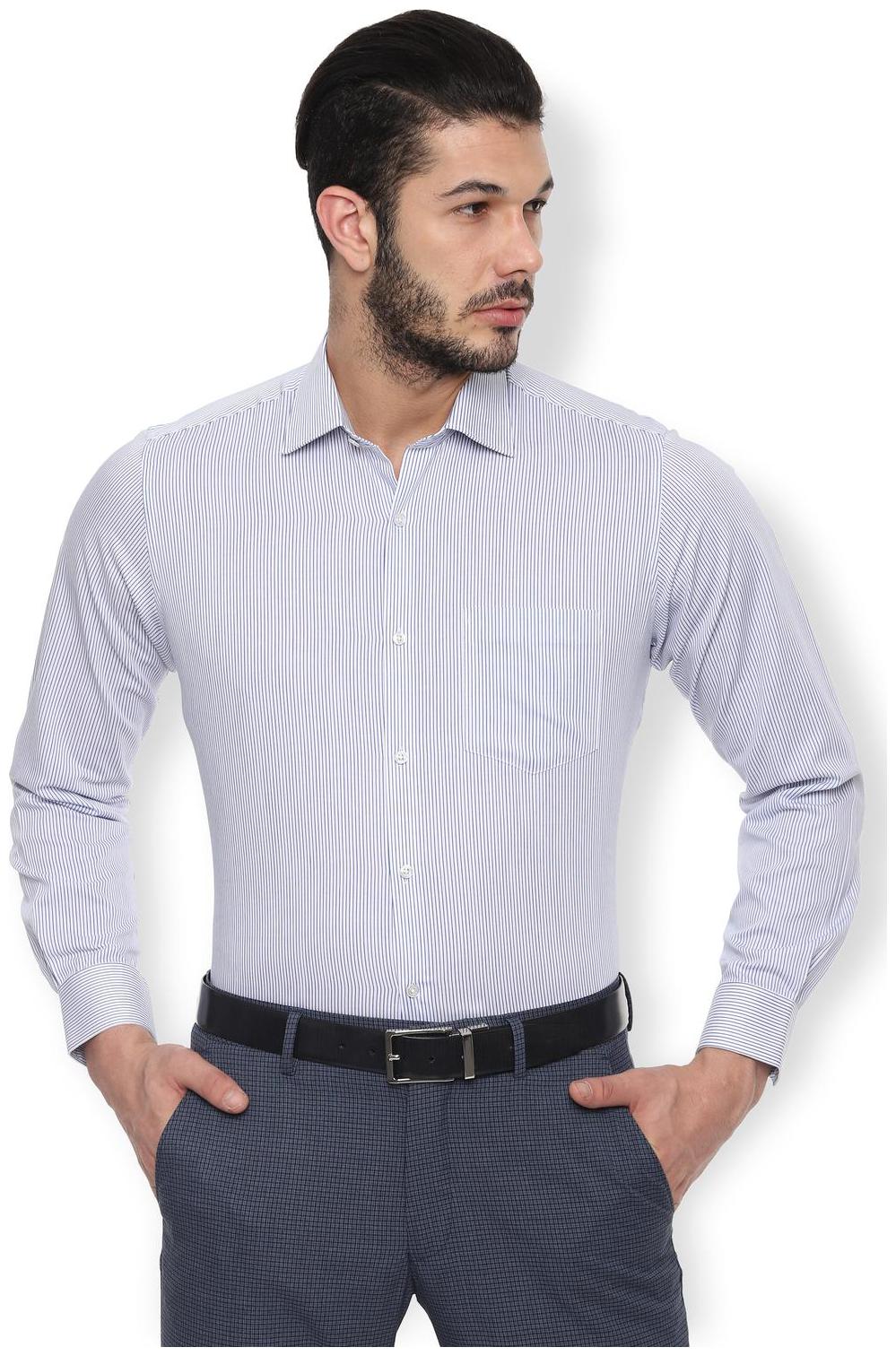 

Van Heusen Men Regular fit Formal Shirt - Blue