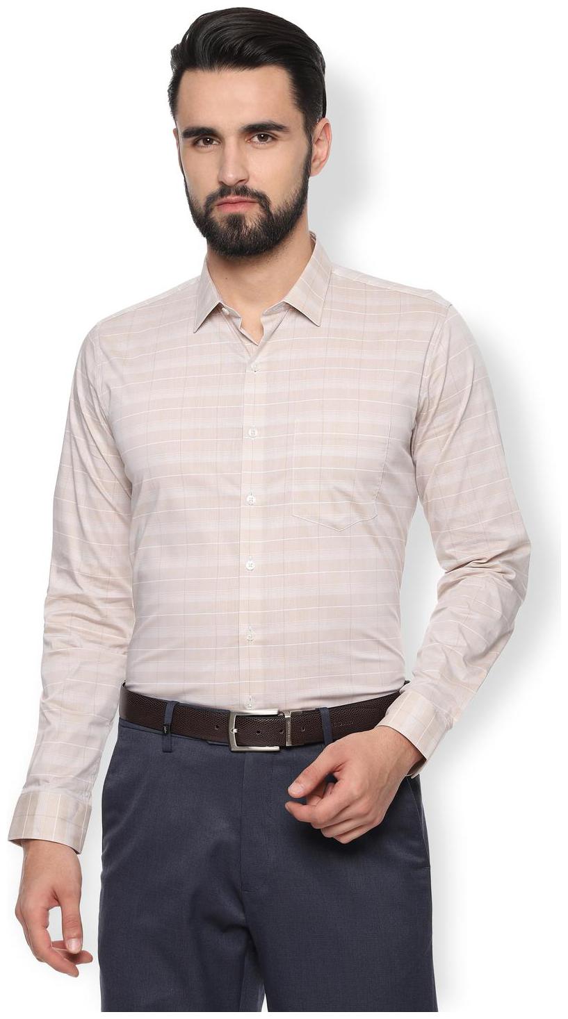 

Van Heusen Men Slim fit Formal Shirt - Beige