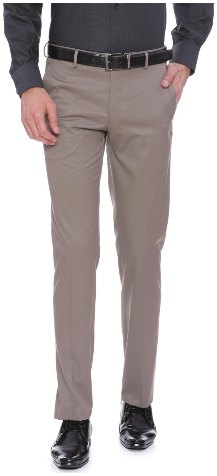 

Van Heusen Men Solid Regular Fit Formal Trouser - Grey
